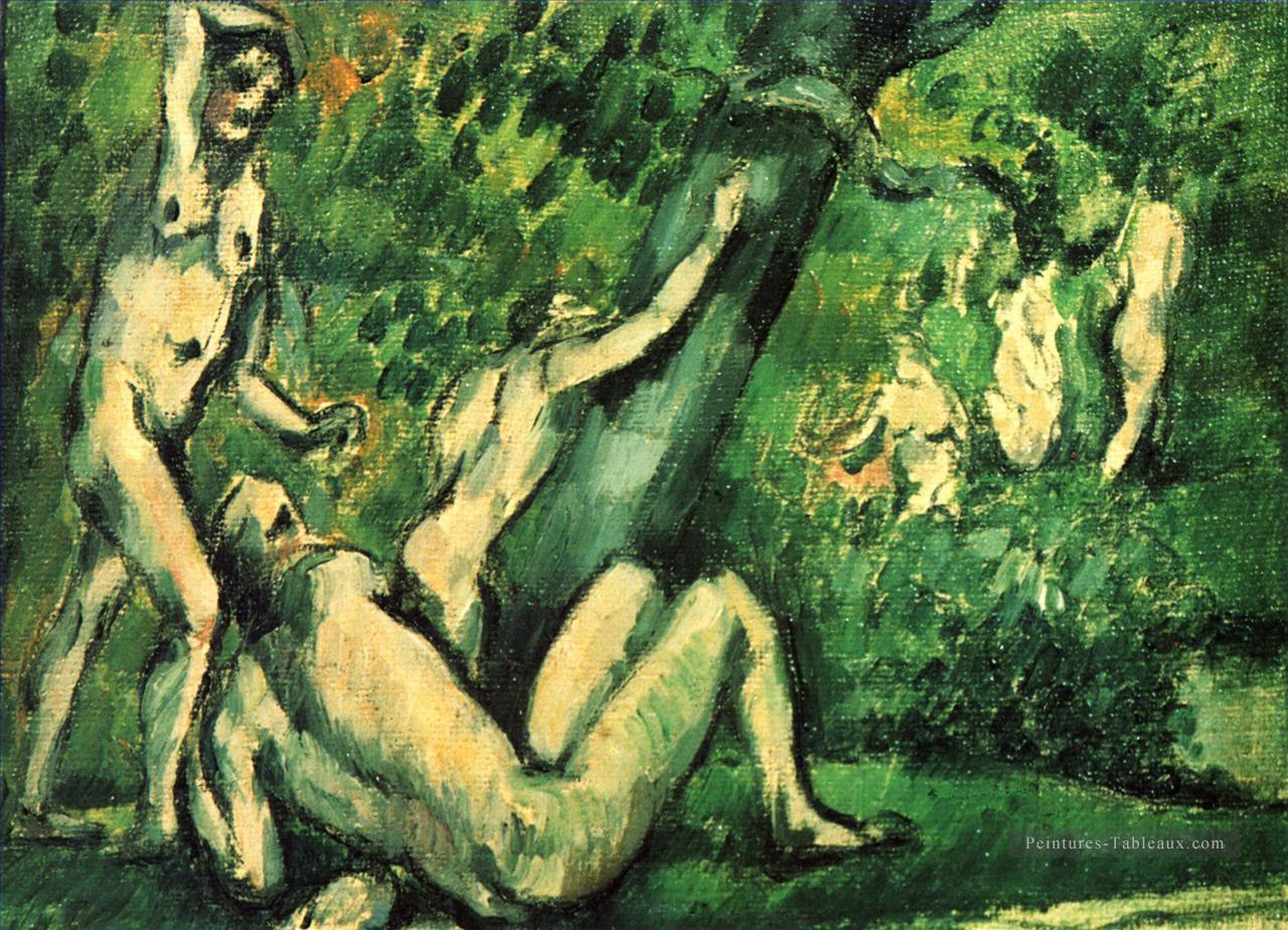 Baigneurs 1887 Paul Cézanne Peintures à l'huile